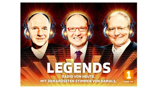 Bild von «SRF 1 Legends» mit FM François Mürner, Beni Thurnheer und Frank Baumann