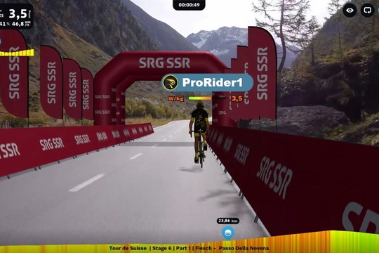 Bild von Start der digitalen Radrennen der Tour de Suisse