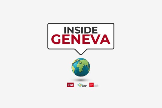 Bild von Livestream des Swissinfo-Podcast: «Inside Geneva»