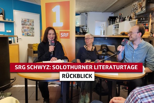 Bild von Mit der SRG Schwyz im SRF-Studio der Solothurner Literaturtage