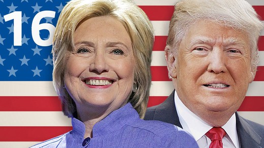 Bild von TV-Berichterstattung über die US-Vorwahlen